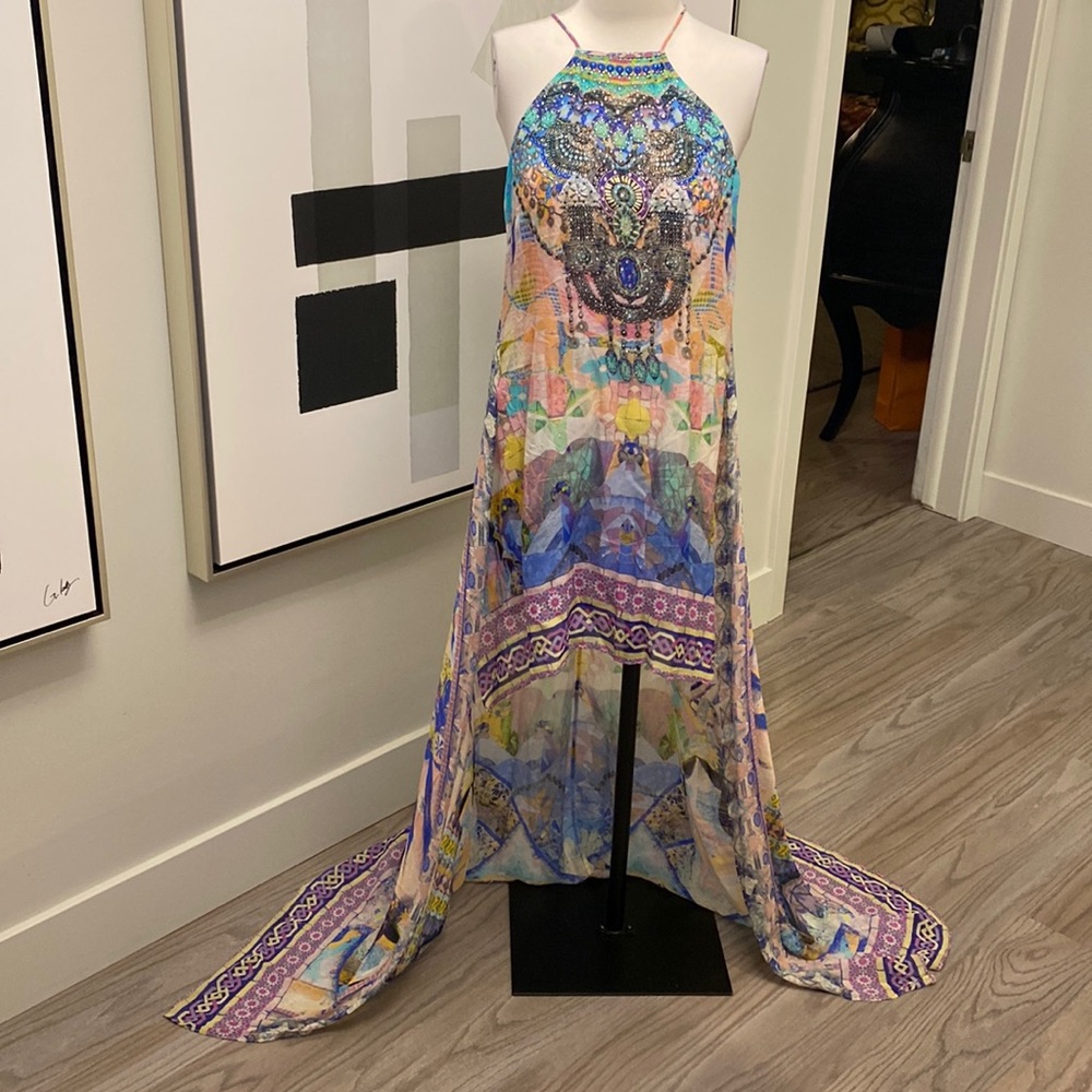 Exquisite Camilla high low dress with beading